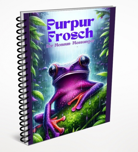 Purpur Frosch