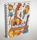 Musik Instrumente Kinder Malbuch.