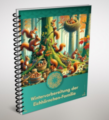 Wintervorbereitung der Eichhörnchen-Familie.