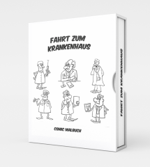 Fahrt zum Krankenhaus Malbuch.