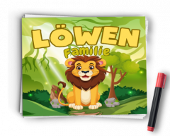 Löwen Kinder Malbuch – Kreativer Ausmalspaß für Kinder.